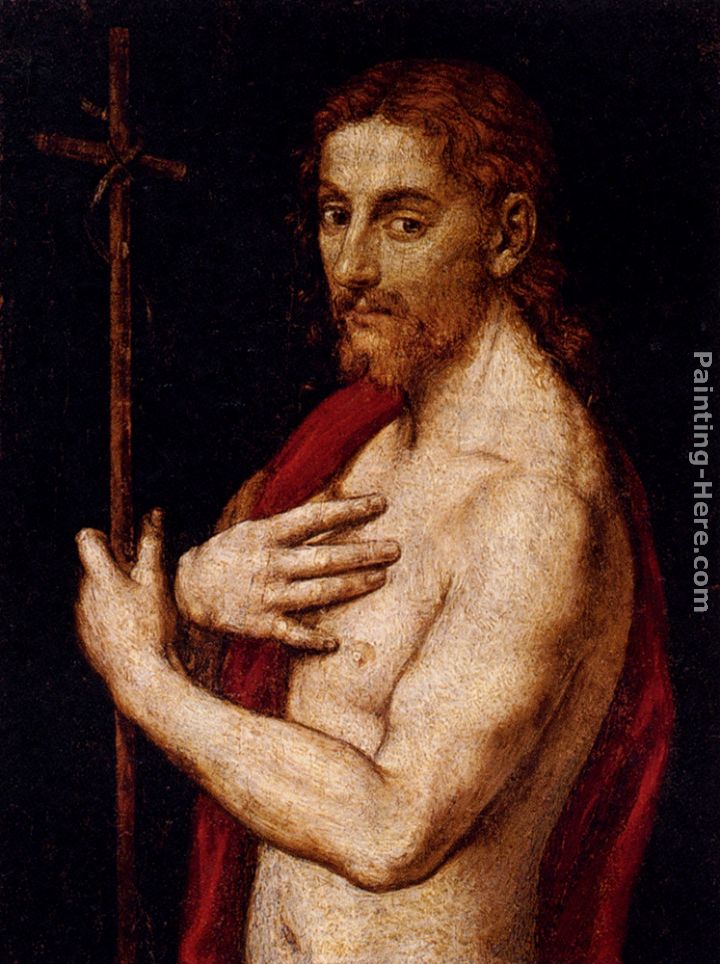 Saint John The Baptist painting - Giovanni Francesco Caroto Saint John The Baptist art painting